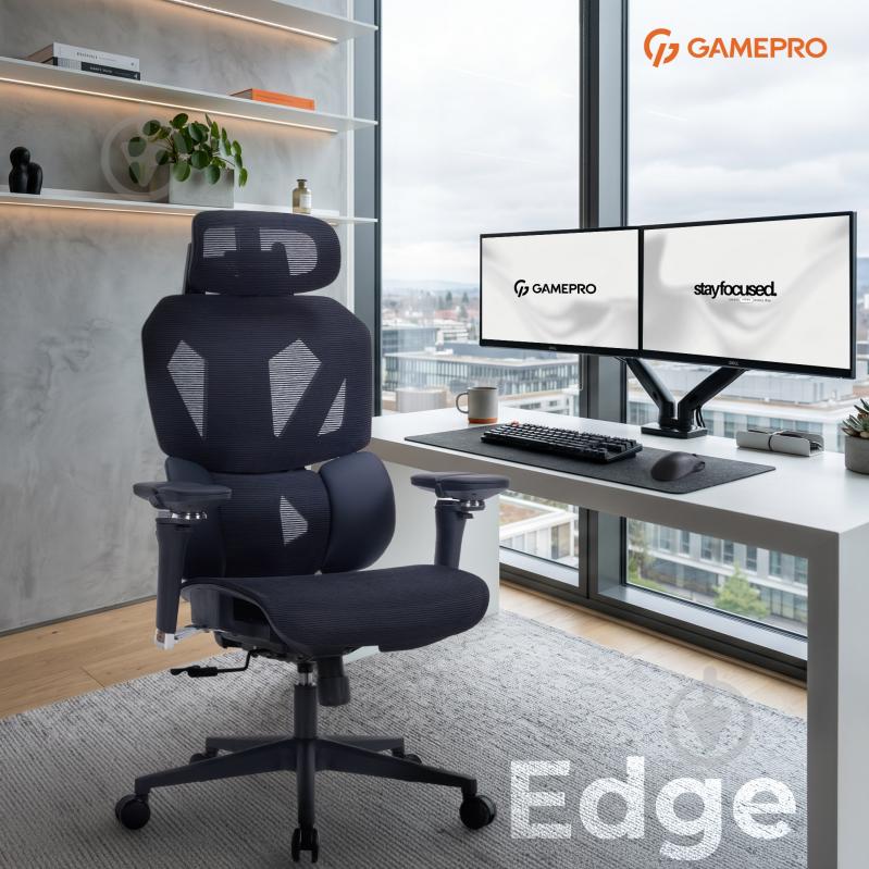 Кресло игровое GamePro EDGE GC820MB Black черный - фото 8