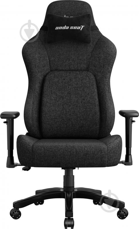 Кресло игровое Anda Seat Phantom 4 L Black Fabric черный - фото 1