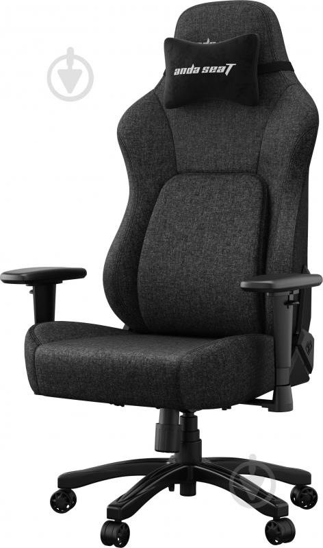 Кресло игровое Anda Seat Phantom 4 L Black Fabric черный - фото 2