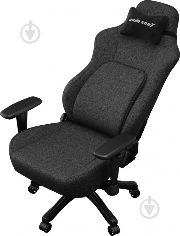 Кресло игровое Anda Seat Phantom 4 L Black Fabric черный - фото 8