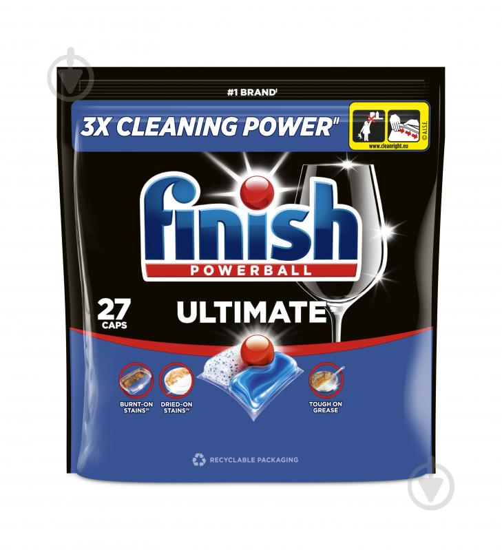 Капсулы для посудомоечных машин Finish Ultimate 27 шт. - фото 1 Капсулы для посудомоечных машин Finish Ultimate 27 шт. - фото 1