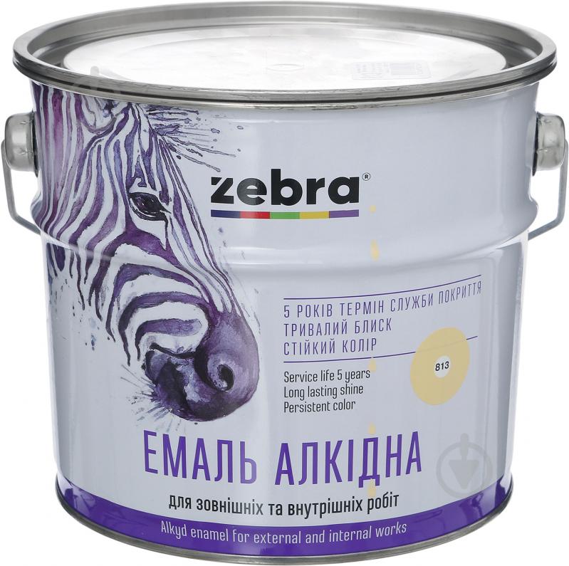 Емаль ZEBRA алкідна ПФ-116 серія Акварель 813 слонова кістка глянець 2,8 кг - фото 1