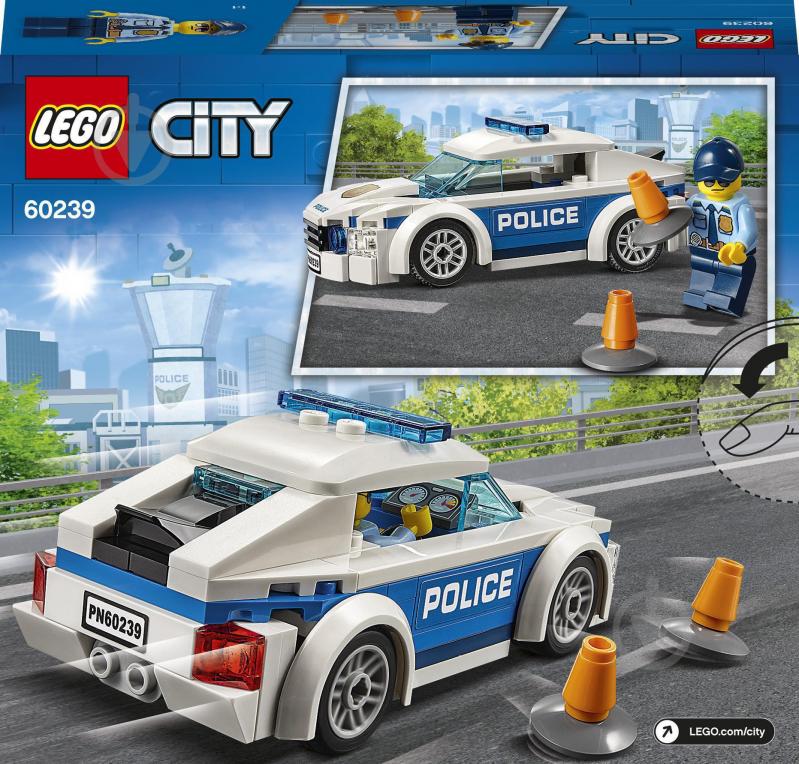 Конструктор LEGO City Поліцейське патрульне авто 60239 - фото 6