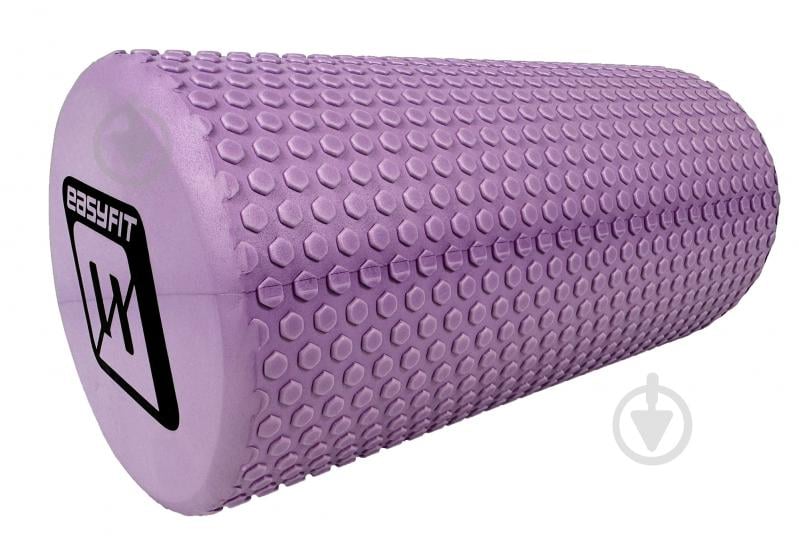 Ролик массажный EasyFit Foam Roller сиреневый 30 см - фото 3