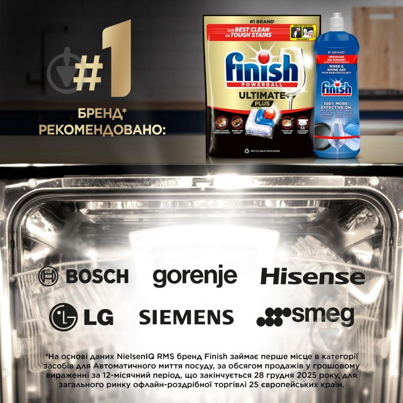 Капсули для посудомийних машин Finish Ultimate Plus Лимон 83 шт. - фото 10