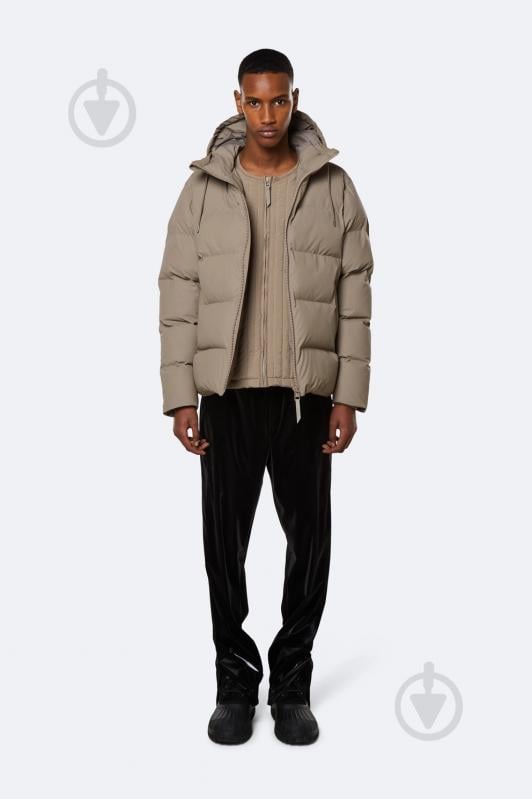 Куртка Rains PUFFER JACKET 1506-Taupe р.S-M - фото 6