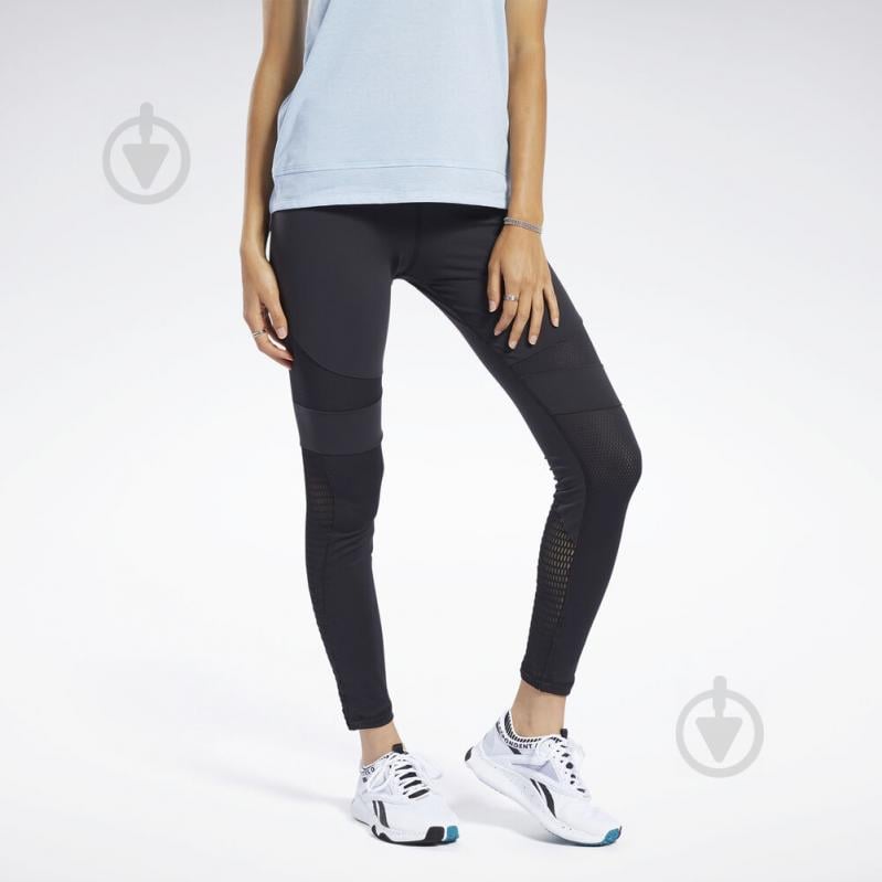 Лосины Reebok TS LUX TIGHT 2.0 FK7110 р.S черный - фото 1