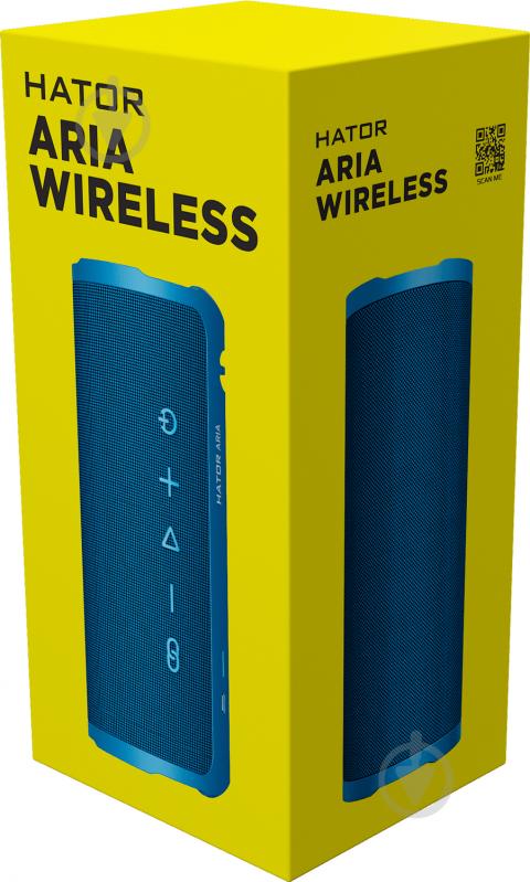 Портативна колонка Hator Aria Wireless 2.0 stormy blue (HTA-202) - фото 7