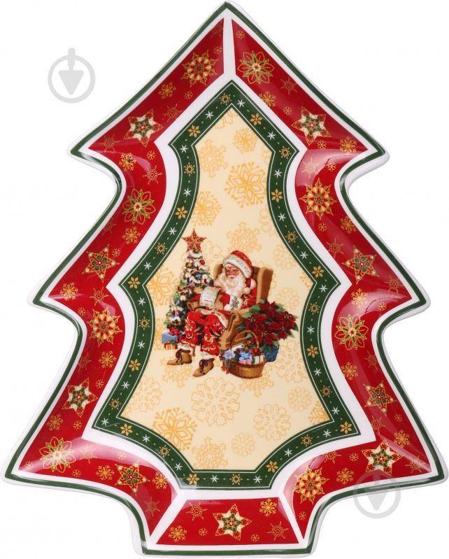 Блюдо сервірувальне Lefard Ялинка Christmas Collection 26 см - фото 1