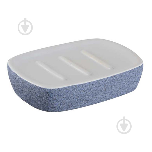 Мыльница Bisk STONE синяя - фото 1 Мыльница Bisk STONE синяя - фото 1