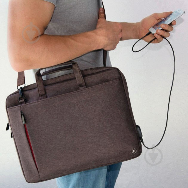 Сумка Hama Manchester Notebook Bag 13.3" brown (00101869) - фото 6