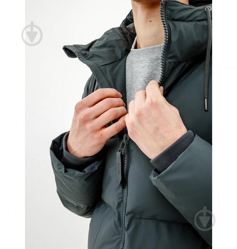 Куртка Rains LONG PUFFER JACKET 1507-Slate р.M-L - фото 3 Куртка Rains LONG PUFFER JACKET 1507-Slate р.M-L - фото 3