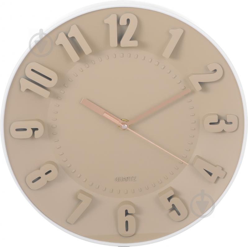 Годинник настінний Convex Timing 3172-Beige - фото 1