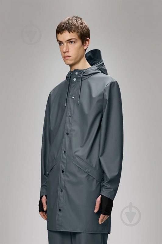 Куртка Rains Long Jacket 1202-Slate р.XS-S - фото 1