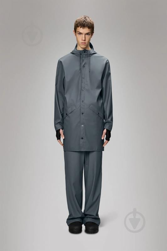 Куртка Rains Long Jacket 1202-Slate р.XS-S - фото 2