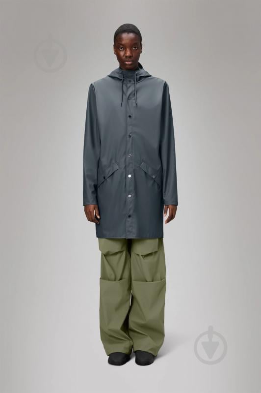 Куртка Rains Long Jacket 1202-Slate р.XS-S - фото 6