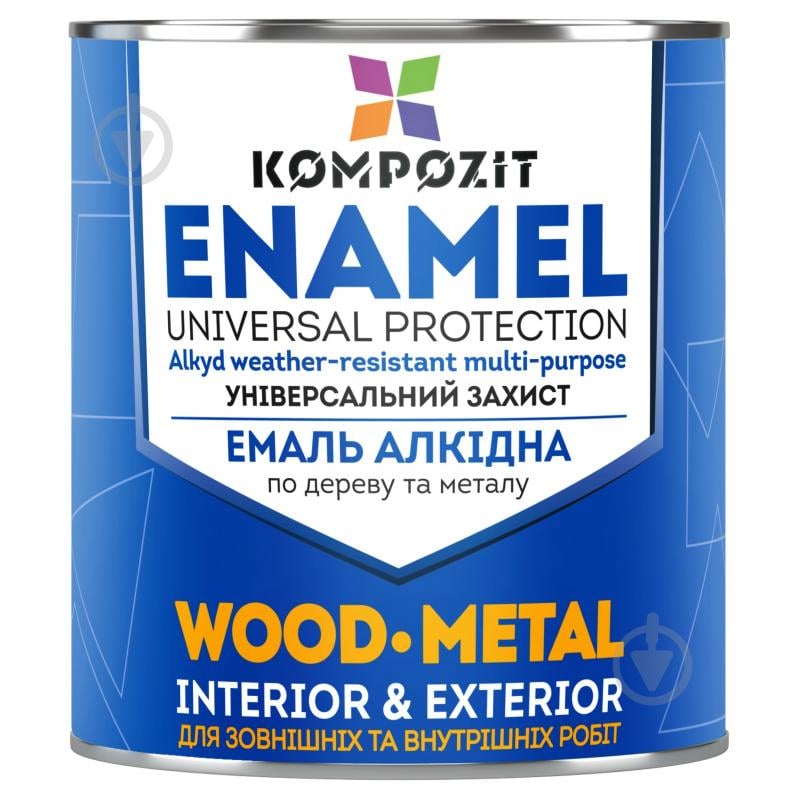 Емаль Kompozit алкідна ПФ-115 помаранчевий глянець 0,25 кг - фото 1