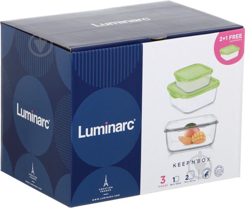 Набір контейнерів для харчових продуктів Keep'n'box 3 шт. RG-6103-500/0 Luminarc - фото 5