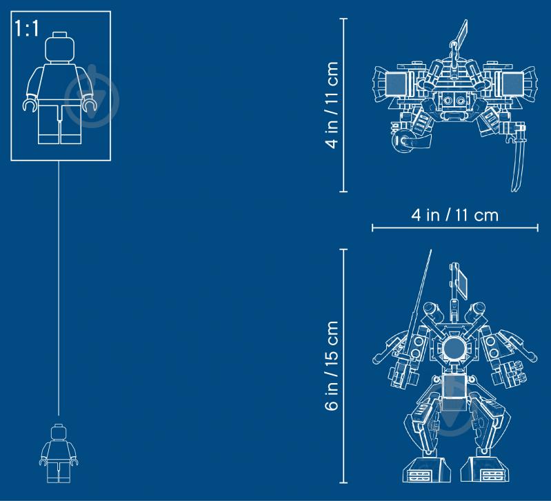 Конструктор LEGO Ninjago Робот Самурай 70665 - фото 6