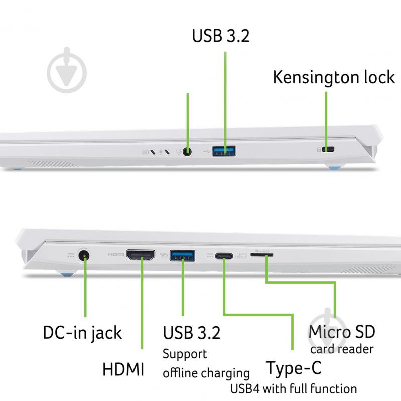Ноутбук Acer Nitro V 14 AI ANV14-62-R9E7 14,5" (NH.QW4EU.006) pearl white - фото 2 Ноутбук Acer Nitro V 14 AI ANV14-62-R9E7 14,5" (NH.QW4EU.006) pearl white - фото 2