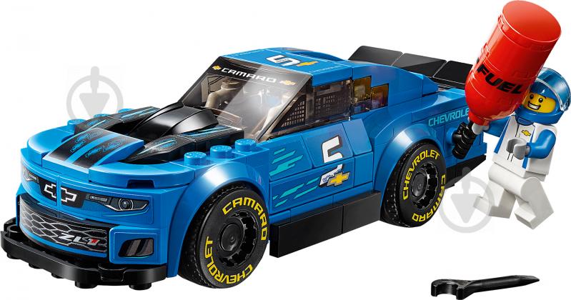 Конструктор LEGO Speed Champions Автомобиль Chevrolet Camaro ZL1 Race Car 75891 - фото 3