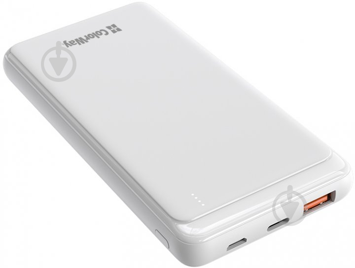 Повербанк ColorWay Slim USB QC3.0 + USB-C PD 18W 10000 mAh white (CW-PB100LPG3WT-PD) - фото 4