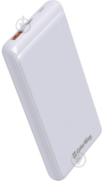 Повербанк ColorWay Slim USB QC3.0 + USB-C PD 18W 10000 mAh white (CW-PB100LPG3WT-PD) - фото 6