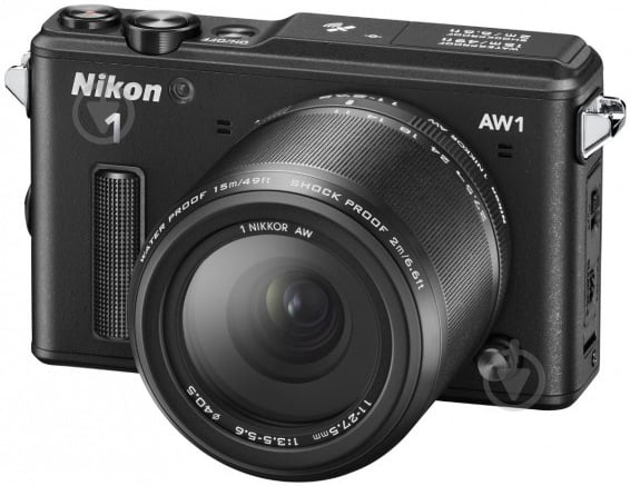 Фотоаппарат Nikon 1 AW1 11-27.5mm Kit black - фото 3