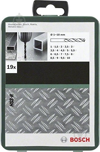 Набор сверл Bosch HSS-R D1-10 касета 19 шт. 2609255032 - фото 2