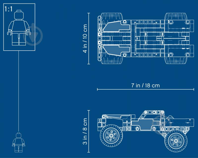 Конструктор LEGO Technic Мощный автомобиль 42090 - фото 5 Конструктор LEGO Technic Мощный автомобиль 42090 - фото 5