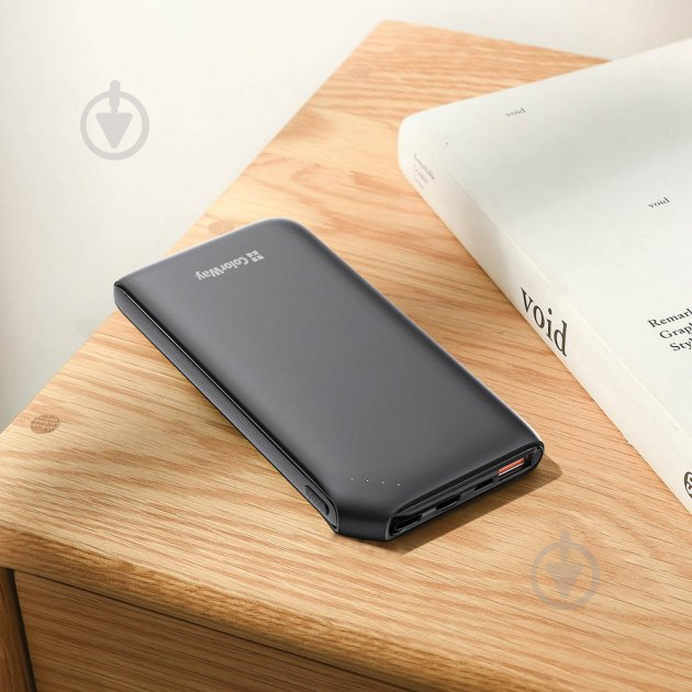 Повербанк ColorWay Soft touch Ligthning + USB QC3.0 + USB-C PD 18W 10000 mAh black (CW-PB100LPE3BK-PD) - фото 14