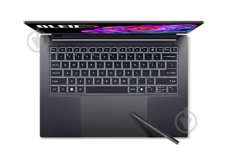 Ноутбук Acer Swift X 14 SFX14-73G-761L 14,5" (NX.J83EU.003) titanium gray - фото 11