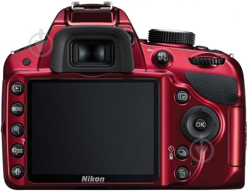 Фотоапарат Nikon D3200 18-55mm VR II Kit red - фото 2