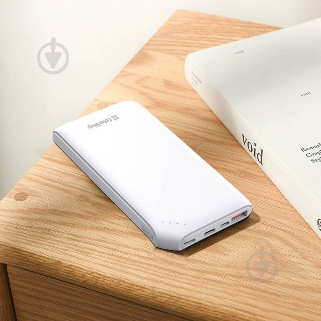 Повербанк ColorWay Soft touch Ligthning + USB QC3.0 + USB-C PD 18W 10000 mAh white (CW-PB100LPE3WT-PD) - фото 10