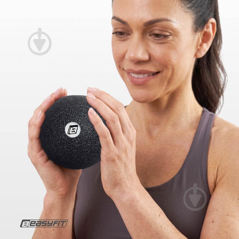 Массажный мяч EasyFit EPP черный 10 см - фото 3 Массажный мяч EasyFit EPP черный 10 см - фото 3