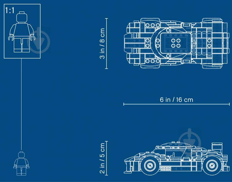 Конструктор LEGO Creator Гоночний автомобіль у Сансет 31089 - фото 6