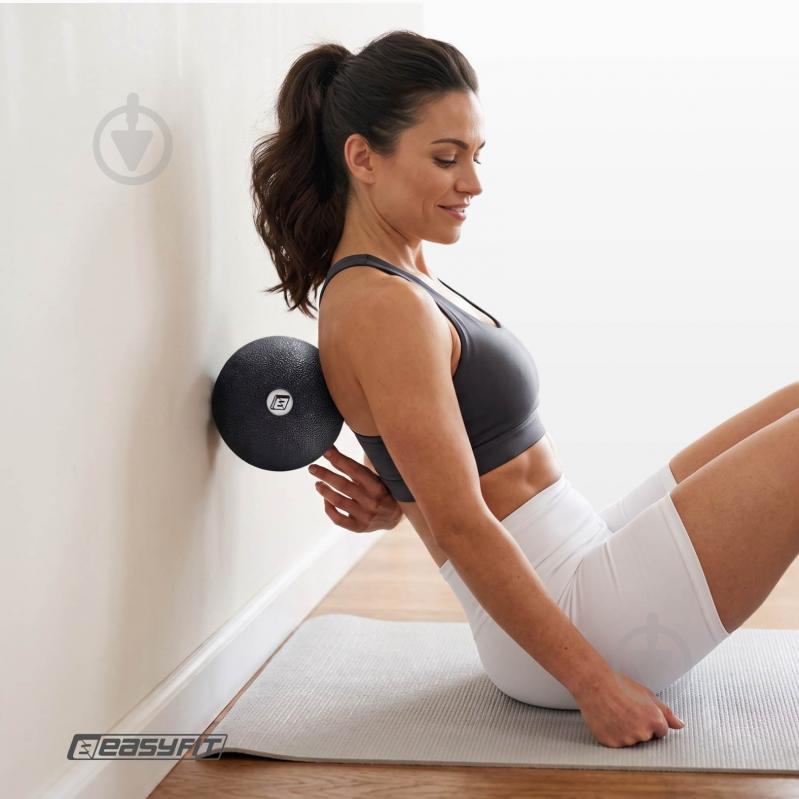 Массажный мяч EasyFit EPP черный 12 см - фото 7