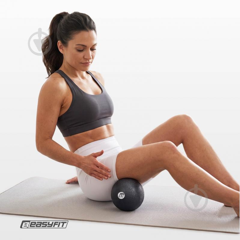 Массажный мяч EasyFit EPP черный 12 см - фото 9