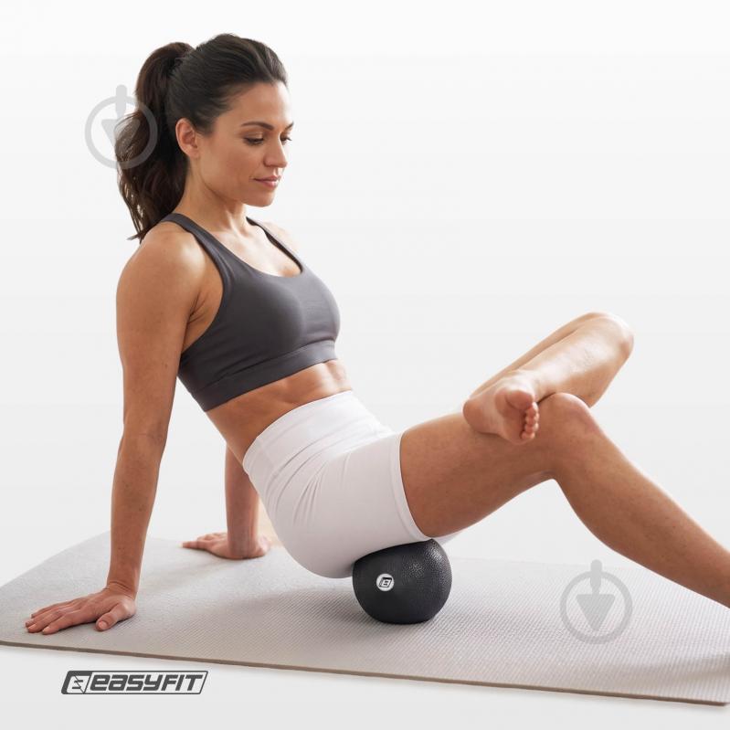 Массажный мяч EasyFit EPP черный 12 см - фото 2