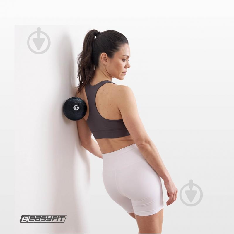 Массажный мяч EasyFit EPP черный 8 см - фото 2 Массажный мяч EasyFit EPP черный 8 см - фото 2