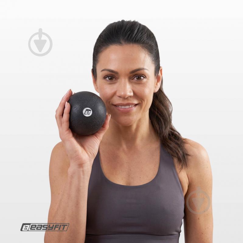 Массажный мяч EasyFit EPP черный 8 см - фото 3 Массажный мяч EasyFit EPP черный 8 см - фото 3