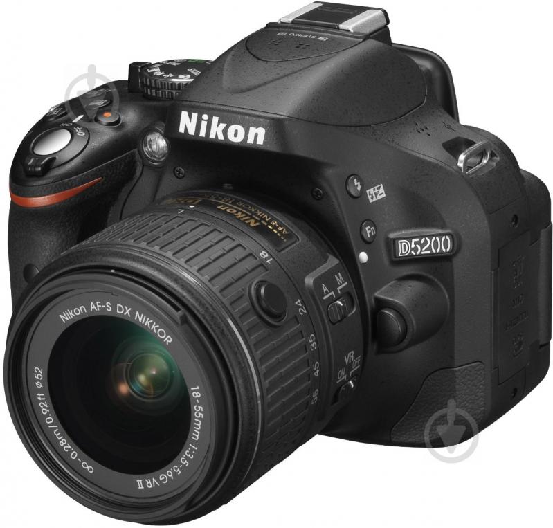 Фотоаппарат Nikon D5200 18-55mm VR II Kit black - фото 2