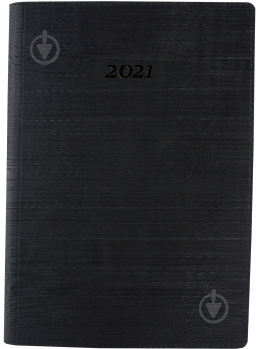 Дневник датированный черный линия Optima STRIPE A5 2021 O25285-01 - фото 1