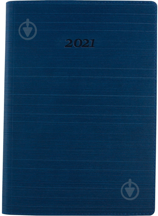 Дневник датированный синий линия Optima STRIPE A5 2021 O25285-02 - фото 1