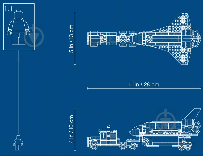 Конструктор LEGO Creator Тягач с шаттлом 31091 - фото 8