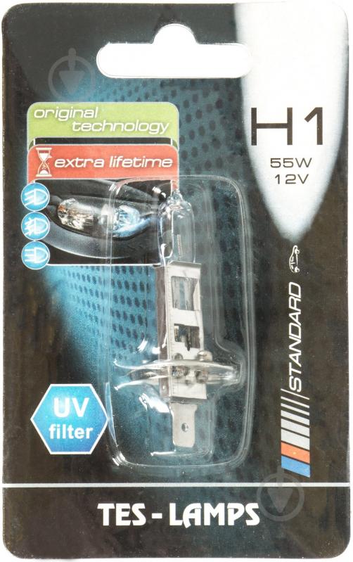 Автолампа галогенная Iskra CLEAR H1 55 Вт 1 шт. - фото 2