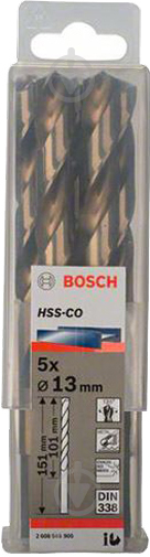 Набір свердел по металу Bosch HSS-Co 13 мм 5 шт. 2608585905 - фото 3