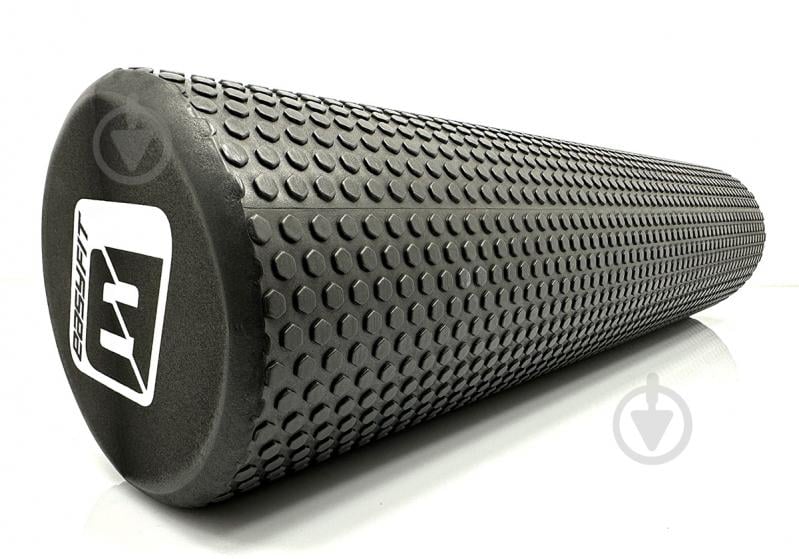 Ролик массажный EasyFit Foam Roller черный 60 см - фото 1