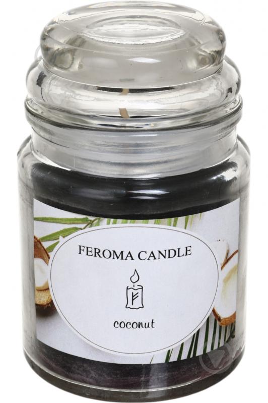 Свічка ароматична Feroma Candle в банці Coconut - фото 1