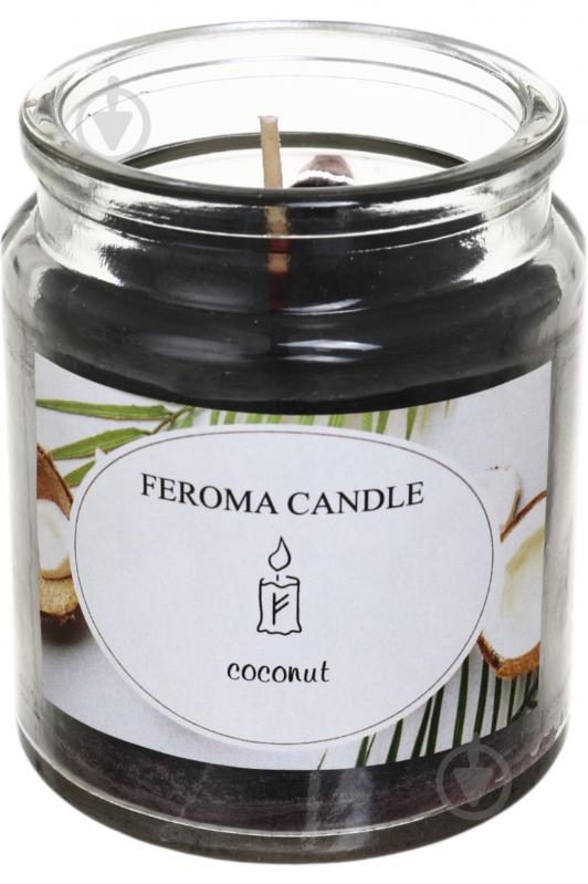 Свічка ароматична Feroma Candle в банці Coconut - фото 2